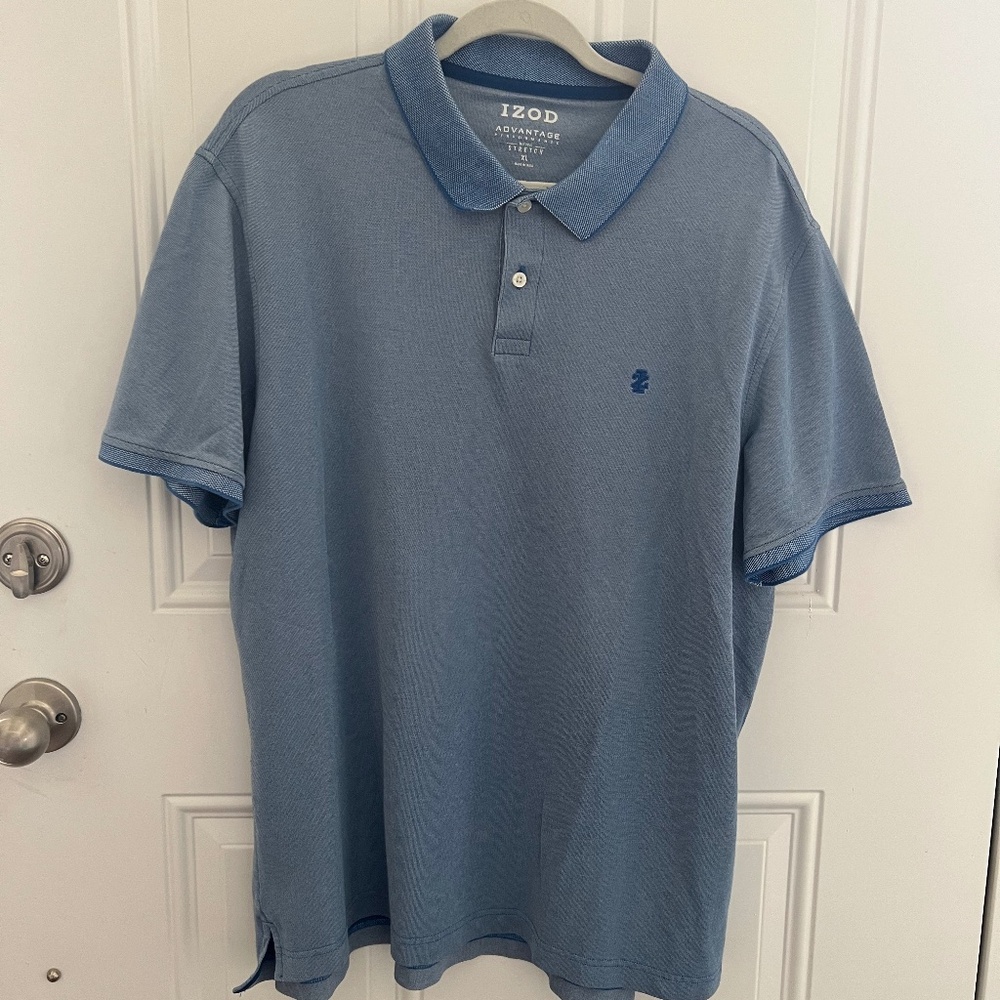 IZOD Advantage Performance Natural Stretch Size XL Blue